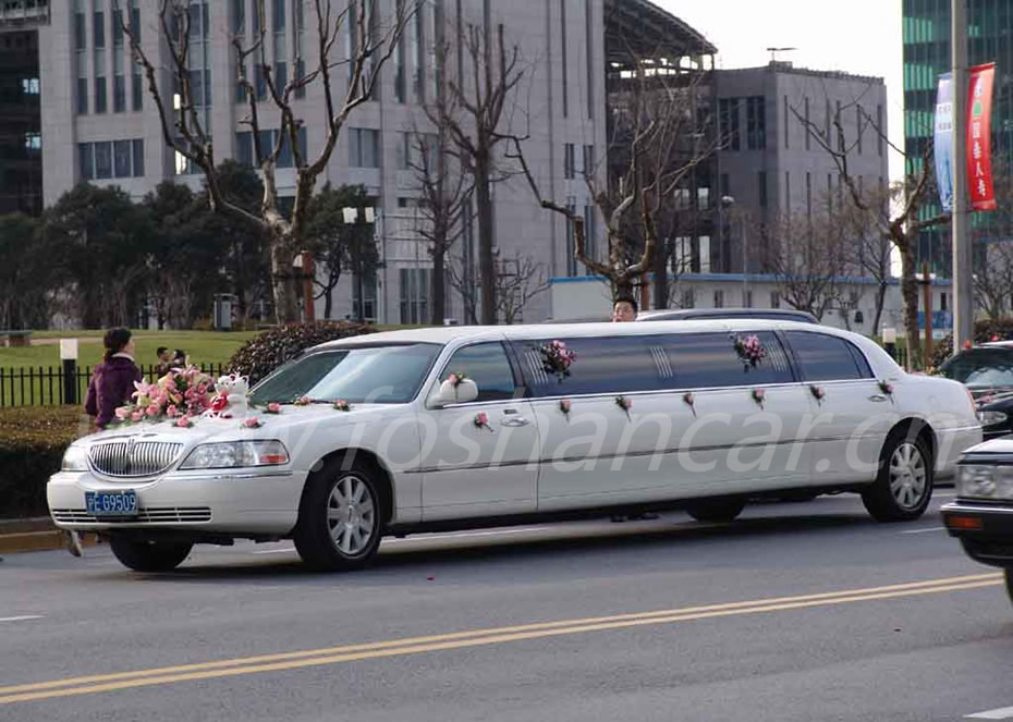 林肯加长白色婚车、花车、婚庆包车、加长林肯花车出租